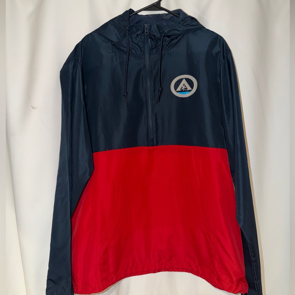AHCOR OFFSHORE Navy and Red Windbreaker